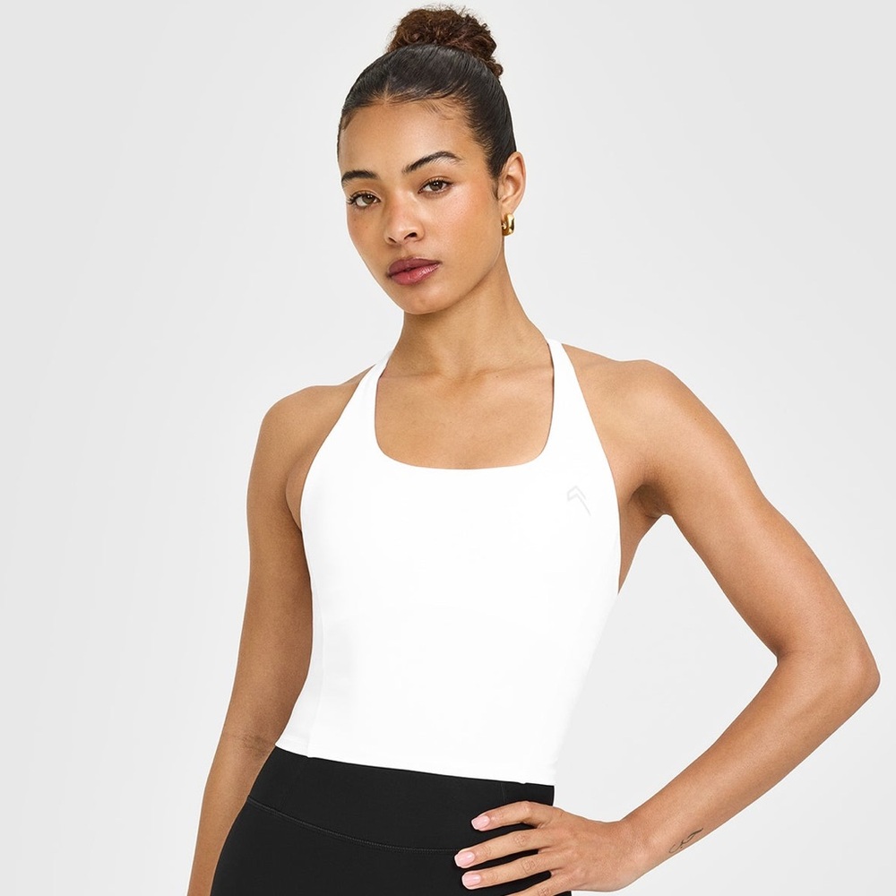 Oner Active TIMELESS SQUARE NECK MID TANK TOP - White